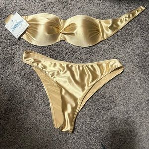 Submerge Brand New Gold Bikini
